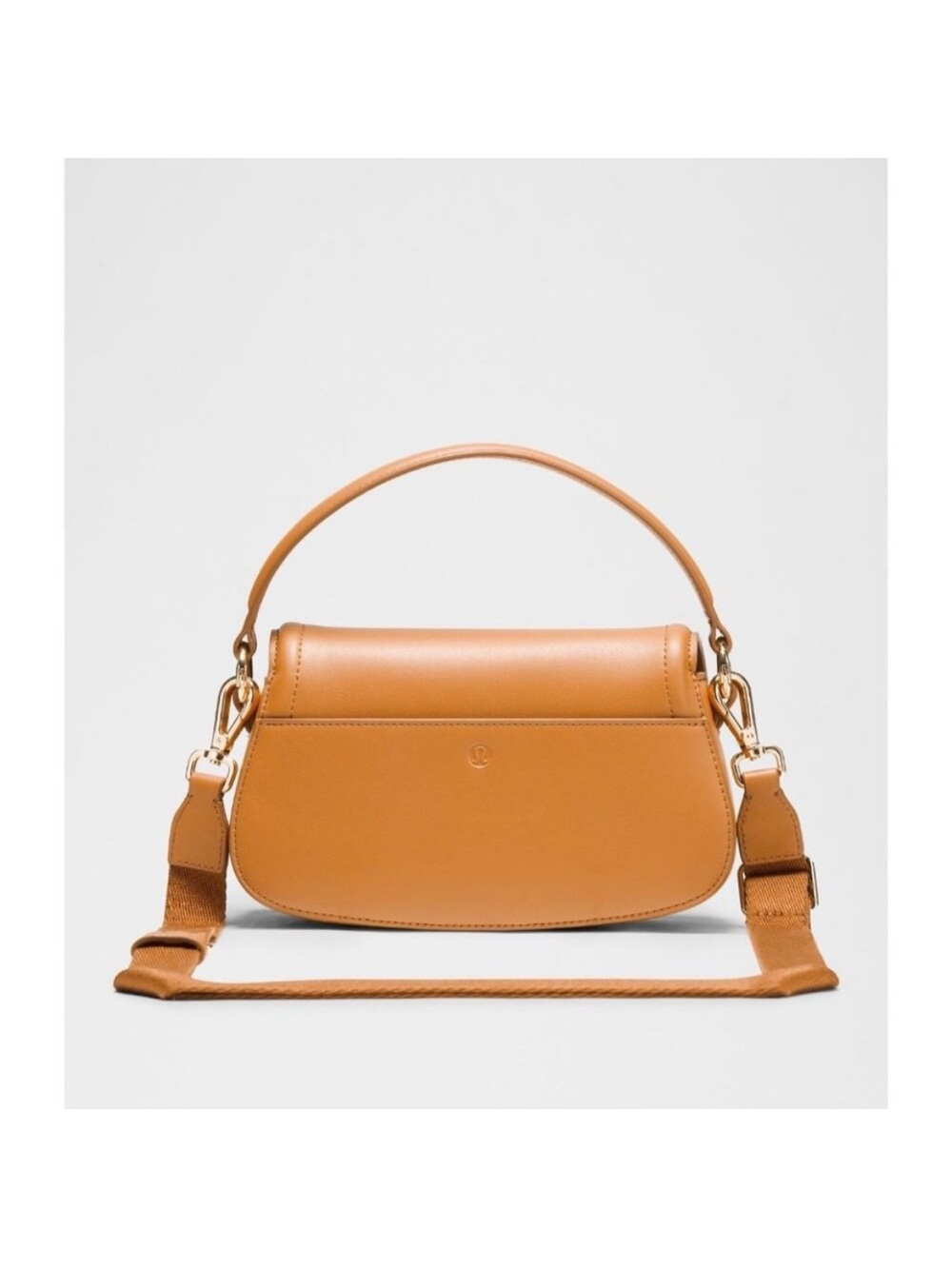 New Lululemon Cactus Leather Mini Bag Chestnut Brown Handbag Crossbody Shoulder - Picture 3 of 4